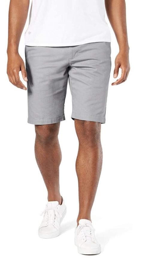 cheap gray shorts for guys by Dockers Perfect Short