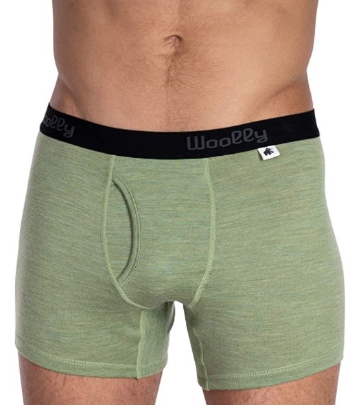 comfortable, breathable Woolly Merino Wool Boxer Briefs on Amazon
