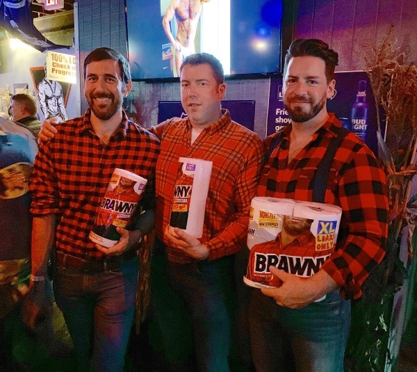 Brawny man as a sexy and easy DIY Halloween costume idea for guys with a beard