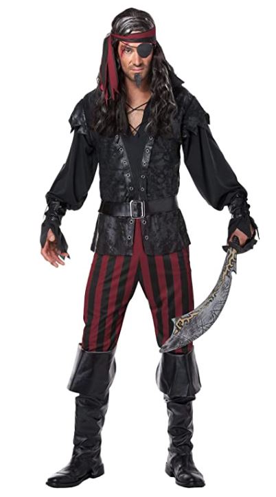 easy pirate Halloween costume for guys on Amazon