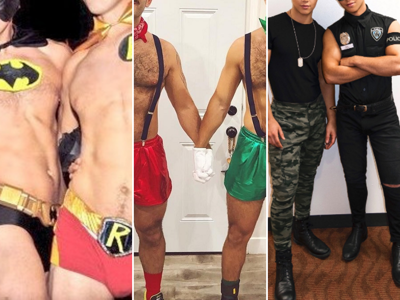 the best costumes for gay couples and gay men to wear to parties and for Halloween