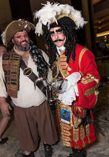 Mr. Smee and Captain Hook Halloween Costumes for Gay Couples 